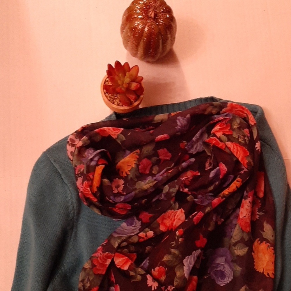 Floral scarf